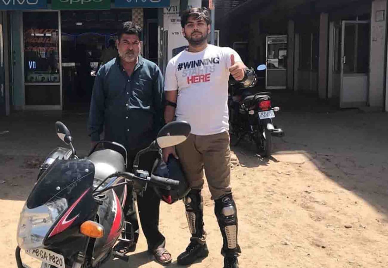vikas from kanpur registered name in Asia Book of Records by riding 5278 km