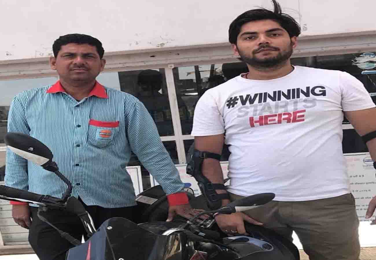vikas from kanpur registered name in Asia Book of Records by riding 5278 km