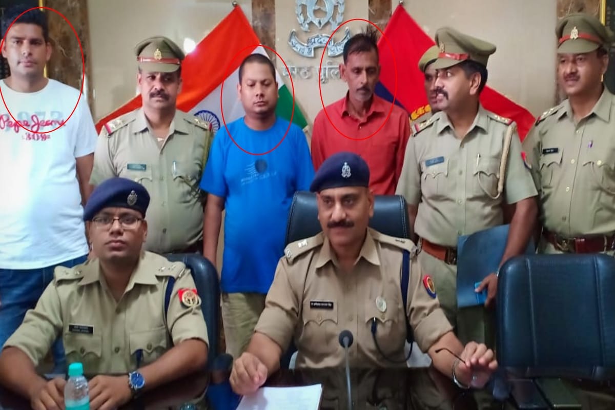 Meerut news, Police arrested a gang who theft laptop from the passengers bag in Buses