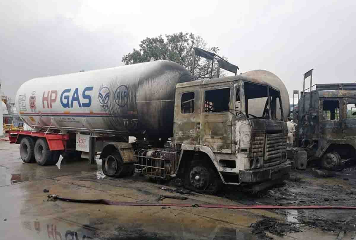 driver mobile was switched off just two hours before the fire in the gas bottling plant