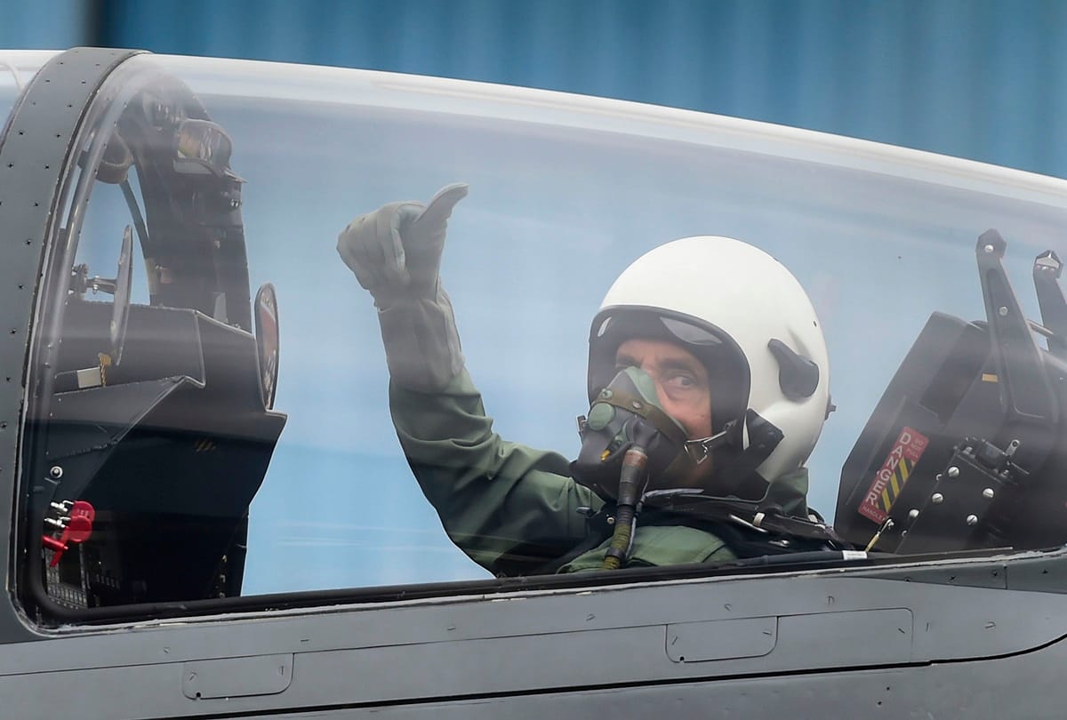 Defense Minister Rajnath Singh flying indigenous fighter aircraft LCA Tejas, See Photos