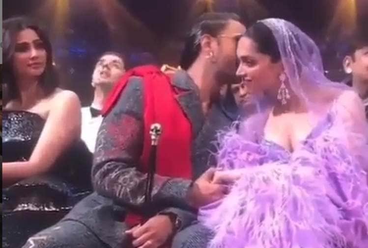iifa awards ranveer singh kissed deepika padukone makes her teary-eyed