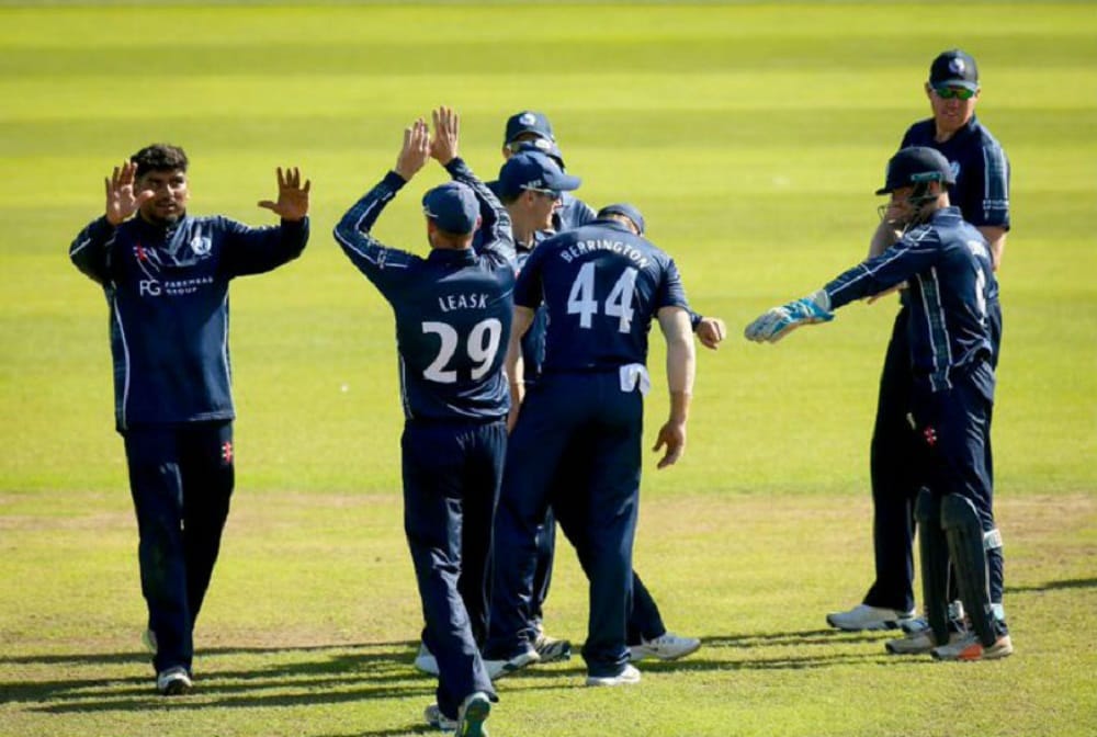 Scotland won by 4 wickets against Ireland Tri-Nation T20I Series