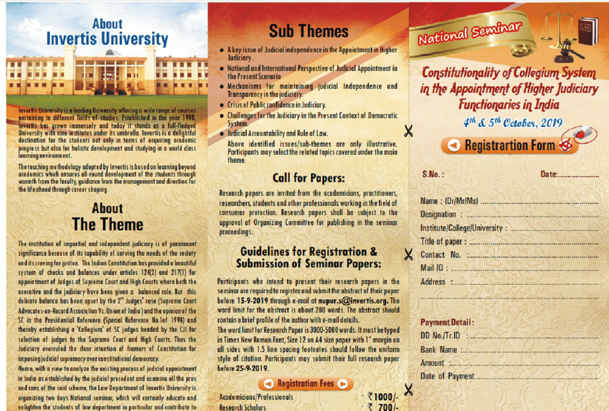 Constitutionality of Collegium System in the appointment of higher judicial functions in India