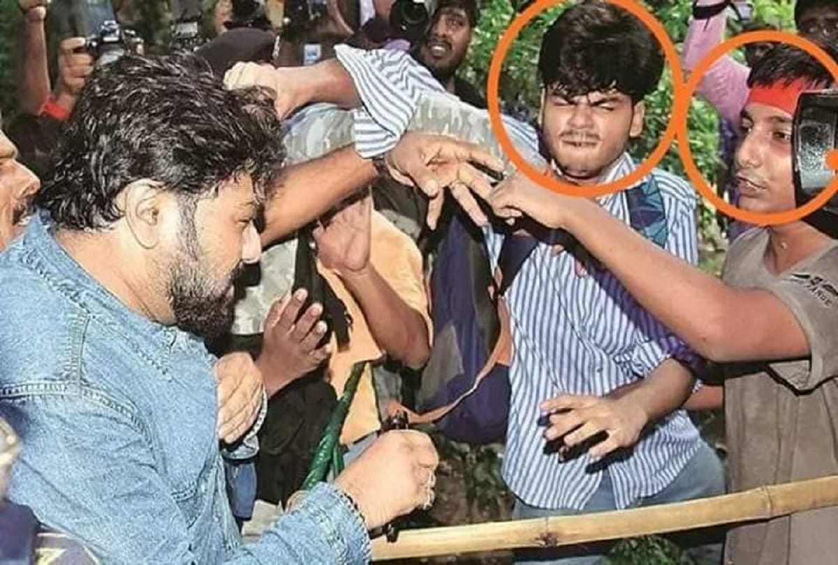 BJP worker arrested for beating students who misbehaved with Babul Supriyo
