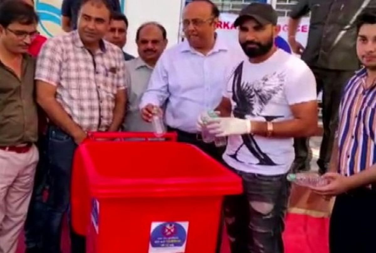cricketer Mohammed Shami joins free plastic India drive in amroha