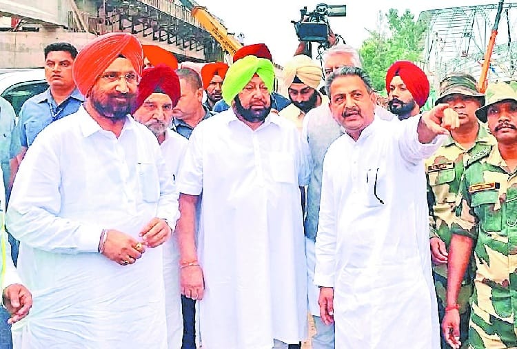 Punjab CM Captain Amarinder Singh visits Dera Baba Nanak in Gurdaspur for Kartarpur Corridor