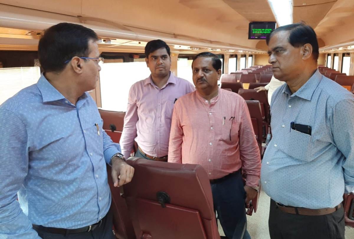 tejas express trial begins , officials testing every features and service on high standards