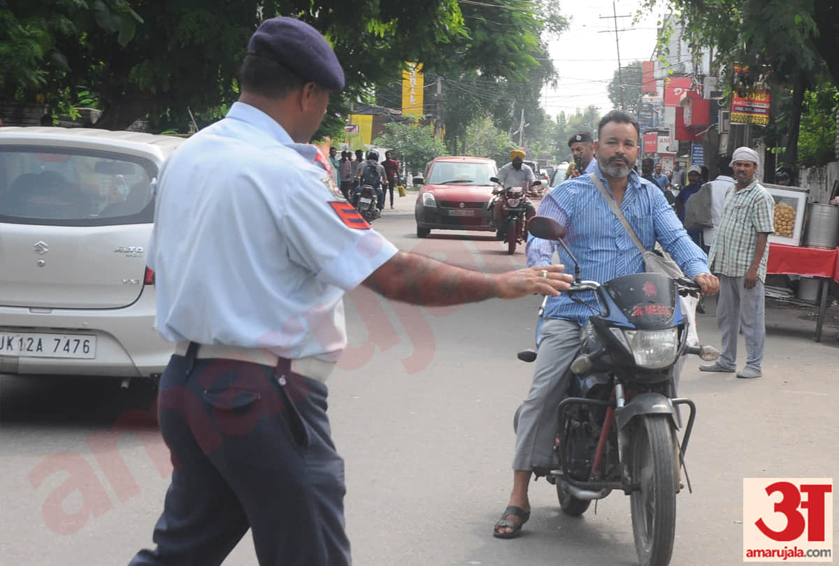 jammu traffic police challan more than three thousand vehicles in last four days