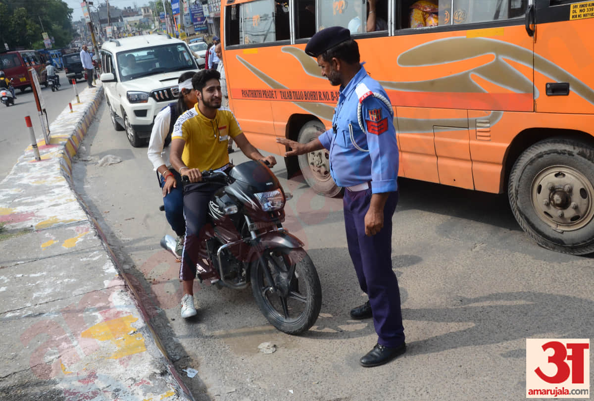 jammu traffic police challan more than three thousand vehicles in last four days