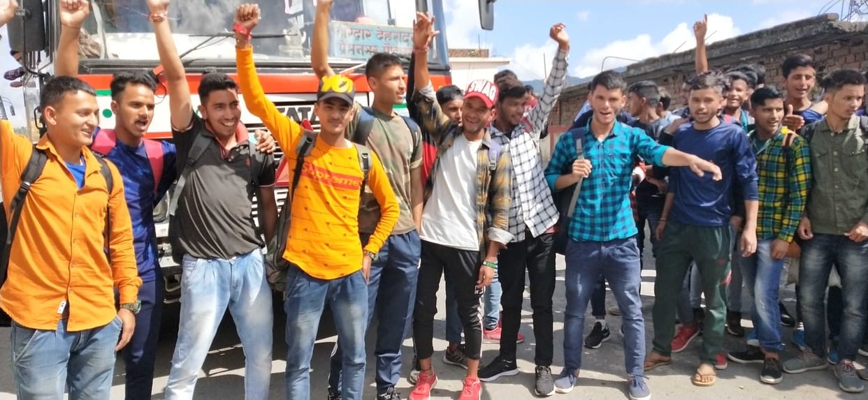 Youth protested