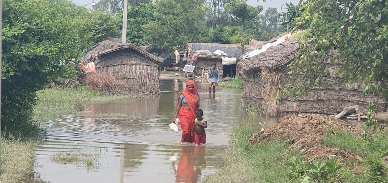 Difficulties of the villagers increased due to Ghaghra logging