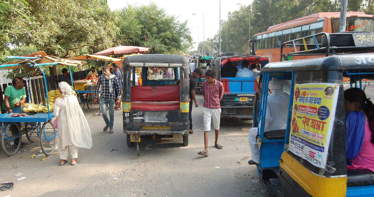 bus stand traffic