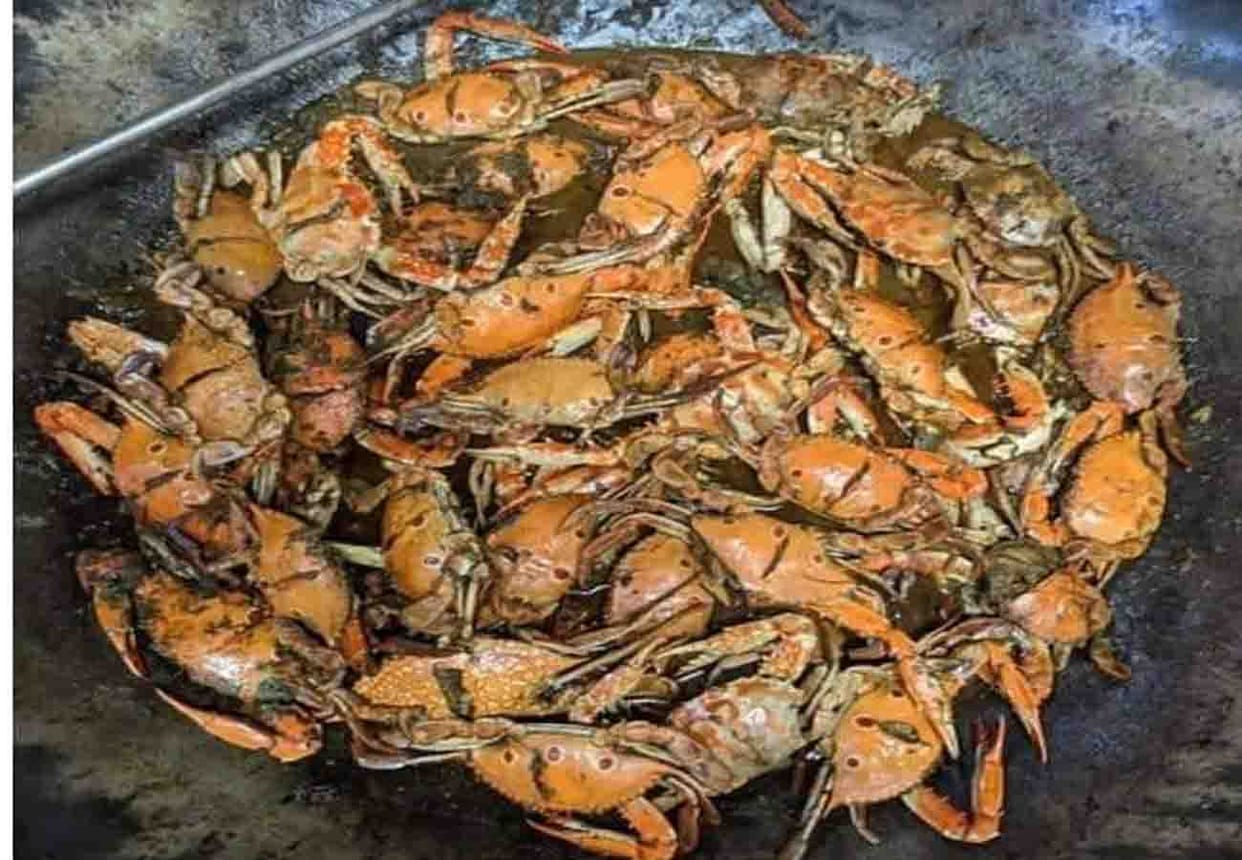 Crab fried in the mess of IIT Kanpur