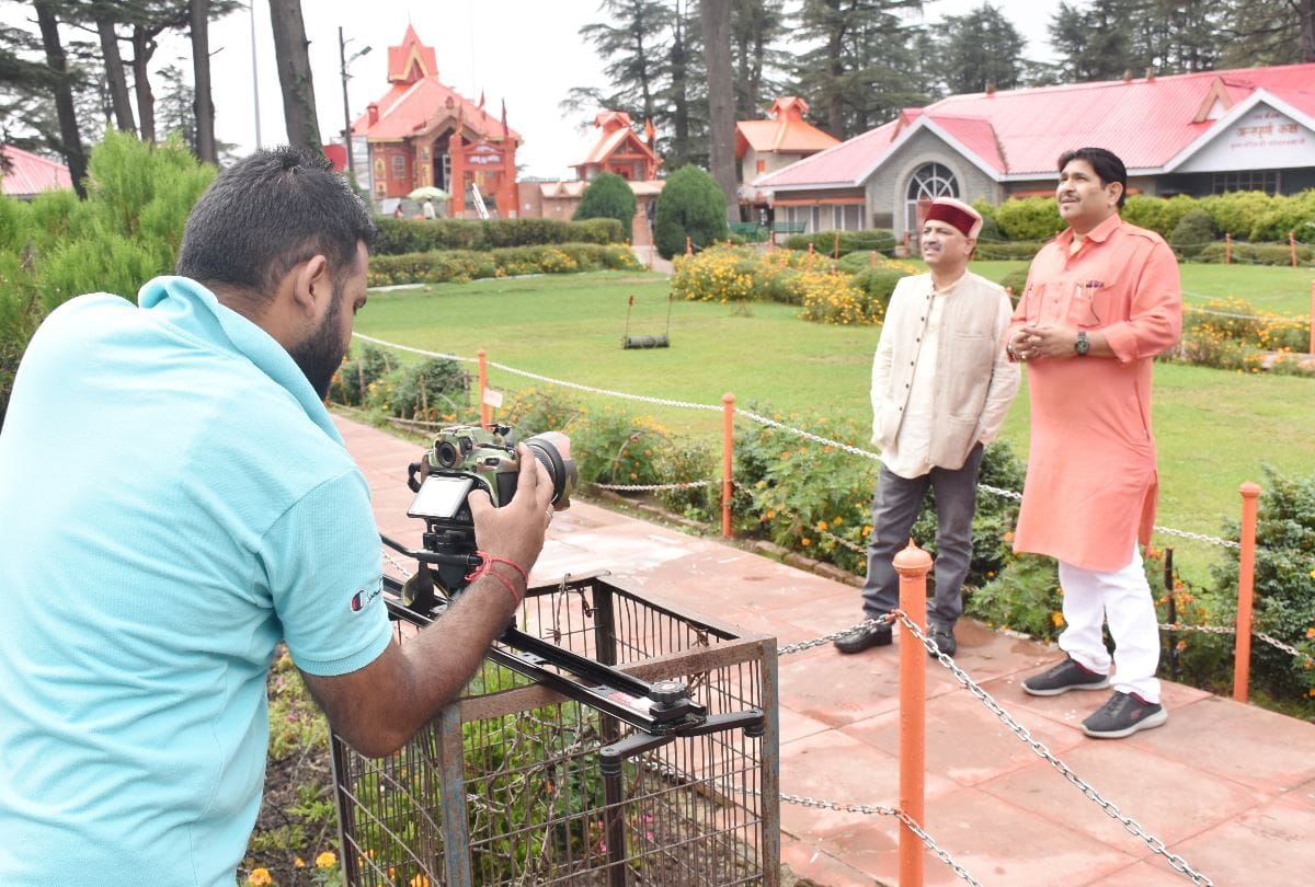 Jai himachal movie shooting in Jakhu Temple shimla