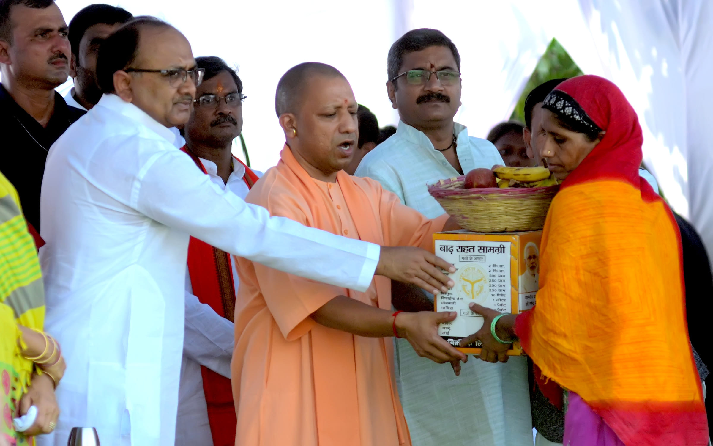 Prayagraj: Chief Minister Yogi assured flood victims to 'main hoon na'