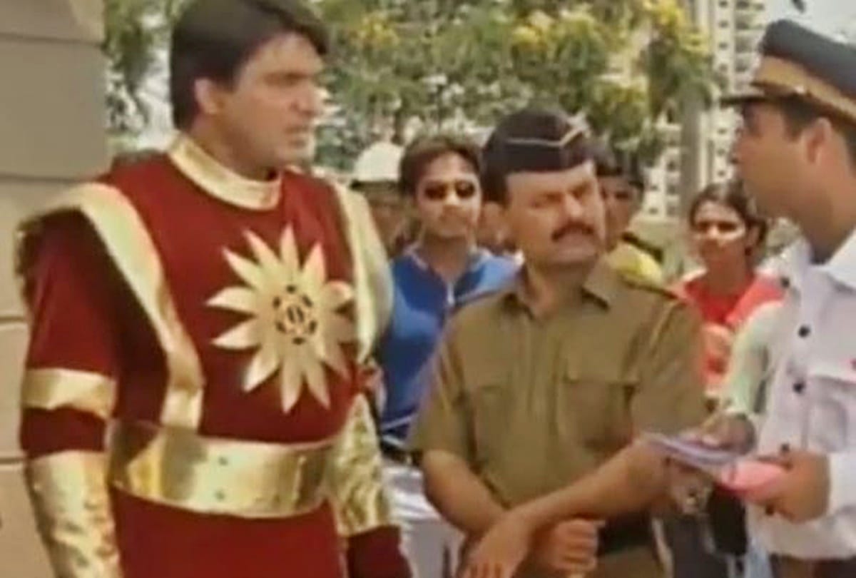 Funny Dubsmash traffic challan video of Shaktimaan after New Traffic Rules in India 2019