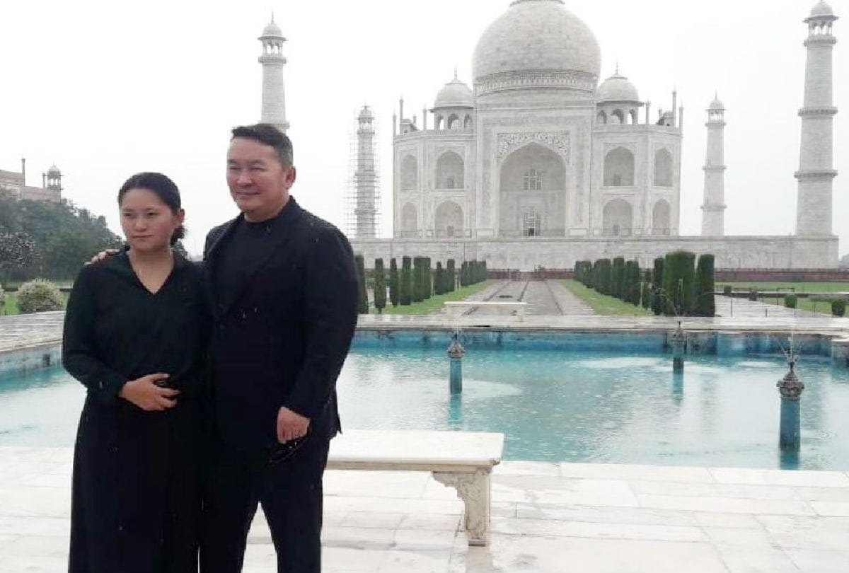President Of Mongolia Battulga Khaltmaa Visit Taj Mahal