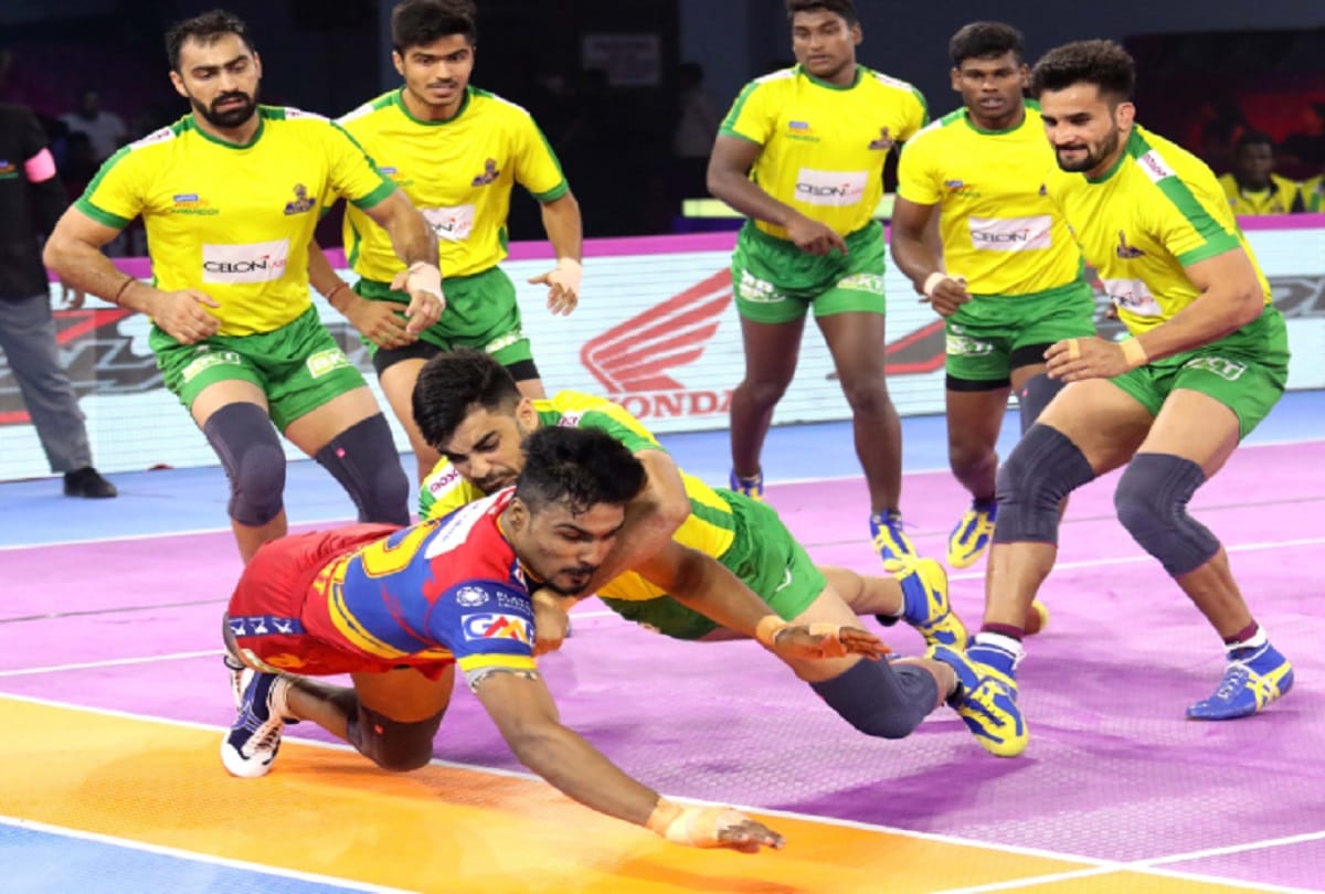 Up yodha defeated tamil thalaivas, jaipur and gujarat match end with a tie