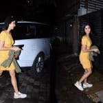 katrina kaif short yellow casual dress with sneakers spotted at zoya akhtar home