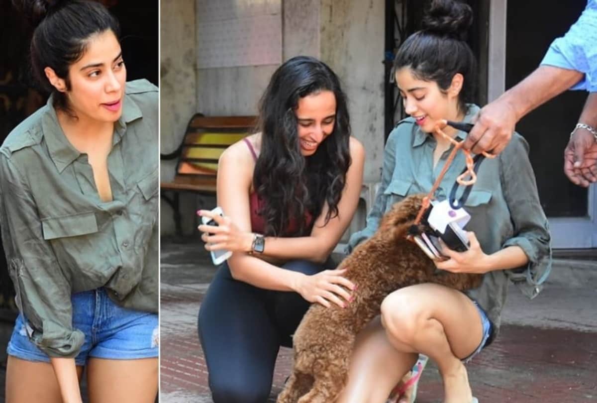 sara ali khan and jhanvi kapoor spot in shorts with same fitness trainer