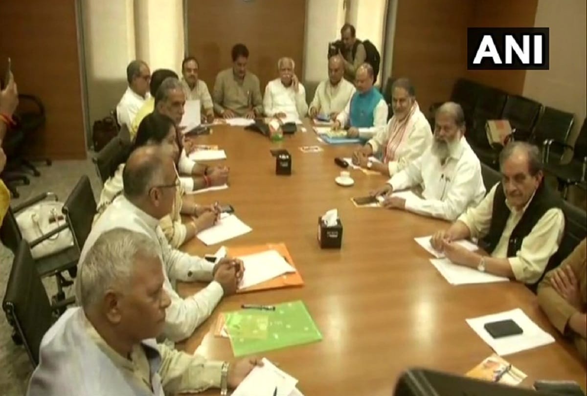 Haryana BJP leaders hold meeting at Delhi BJP headquarters