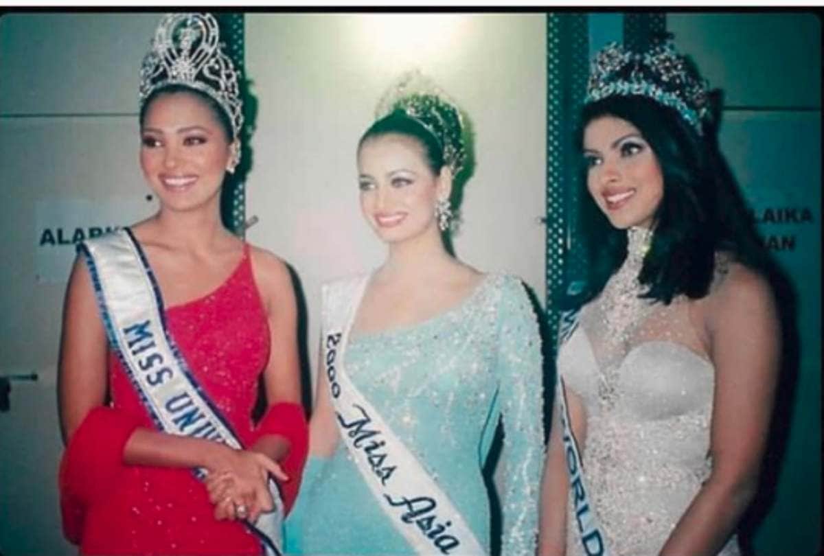lara dutta share photo dia mirza and priyanka chopra then and now