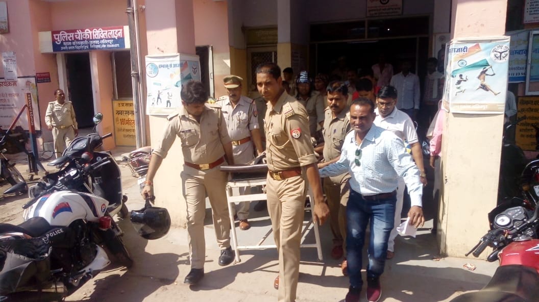 During duty dead police man for hard attack