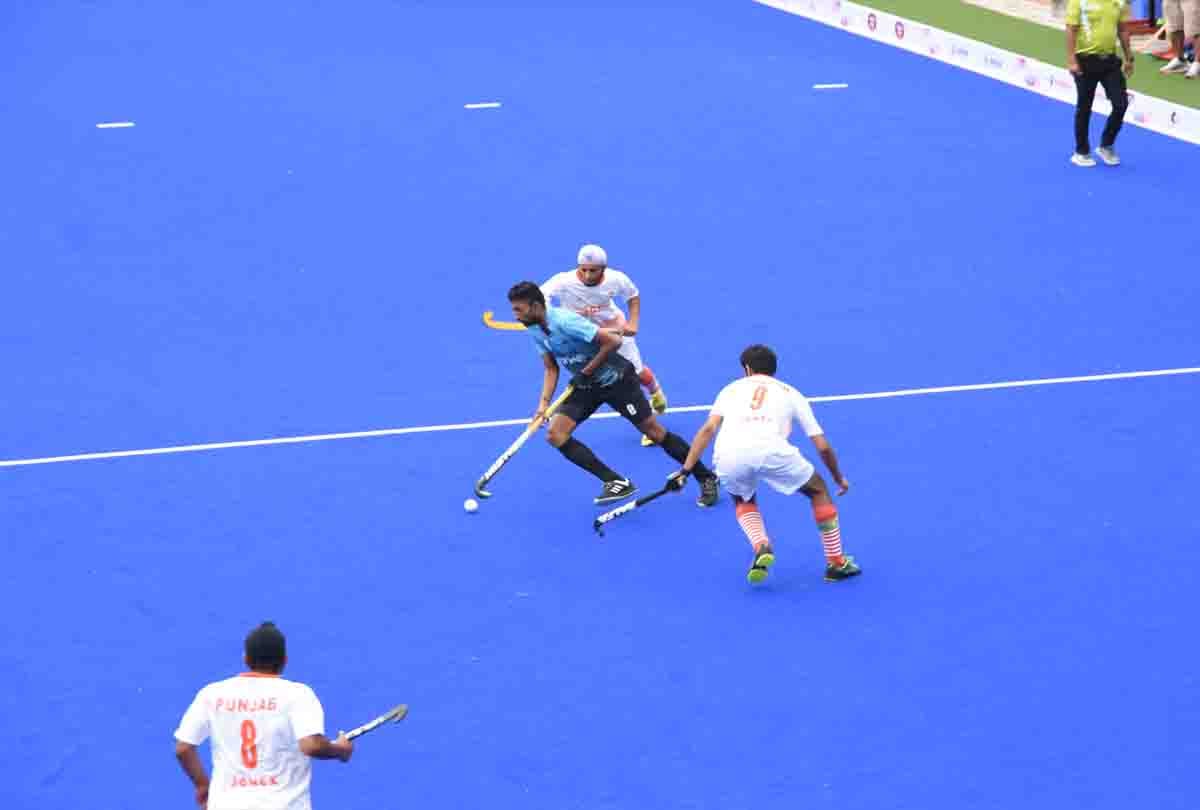 some images from the first day of  hockey National Championship in Kanpur