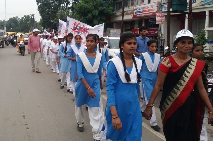 Awareness about Ayushman Yojana by taking rally