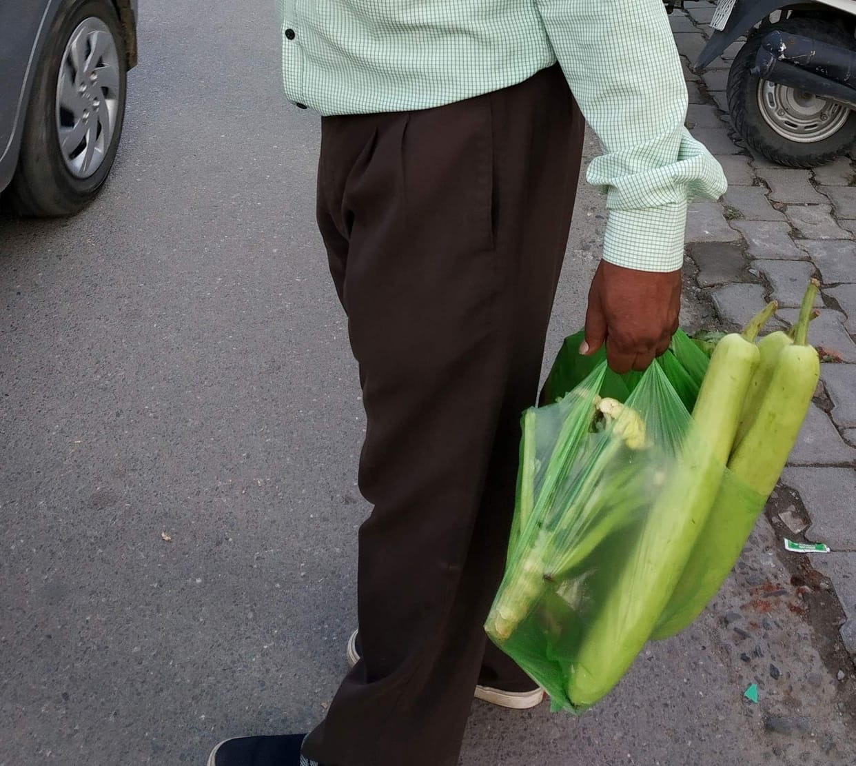 Despite the ban, polythene is being sold in the city