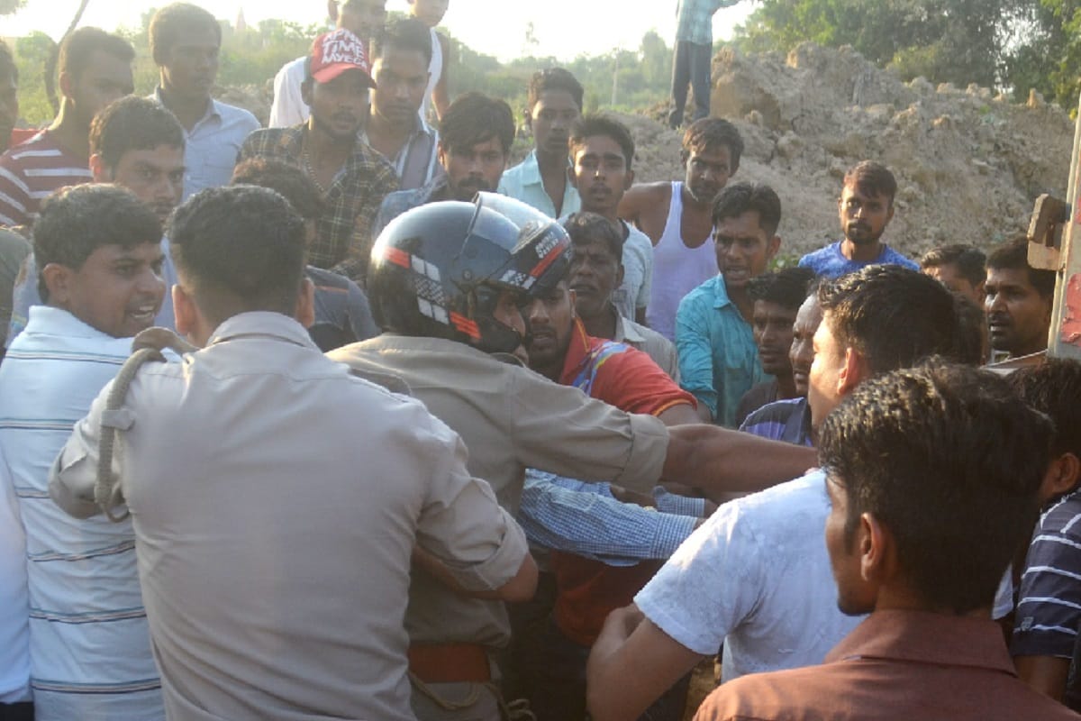 Ruckus on delhi-saharanpur highway after woman killed in accident at Baghpat