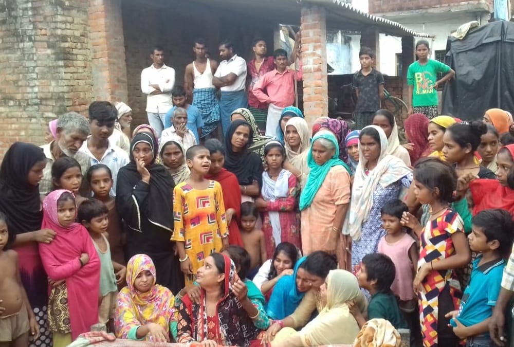 Two children died when a wall collapsed in Barabanki.