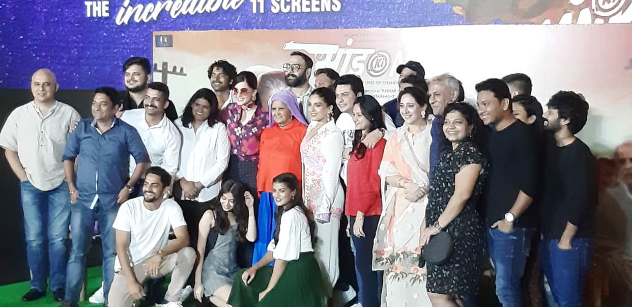 Bhumi Pednekar and Taapsee Pannu get emotional during Saand Ki Aankh Trailer launch