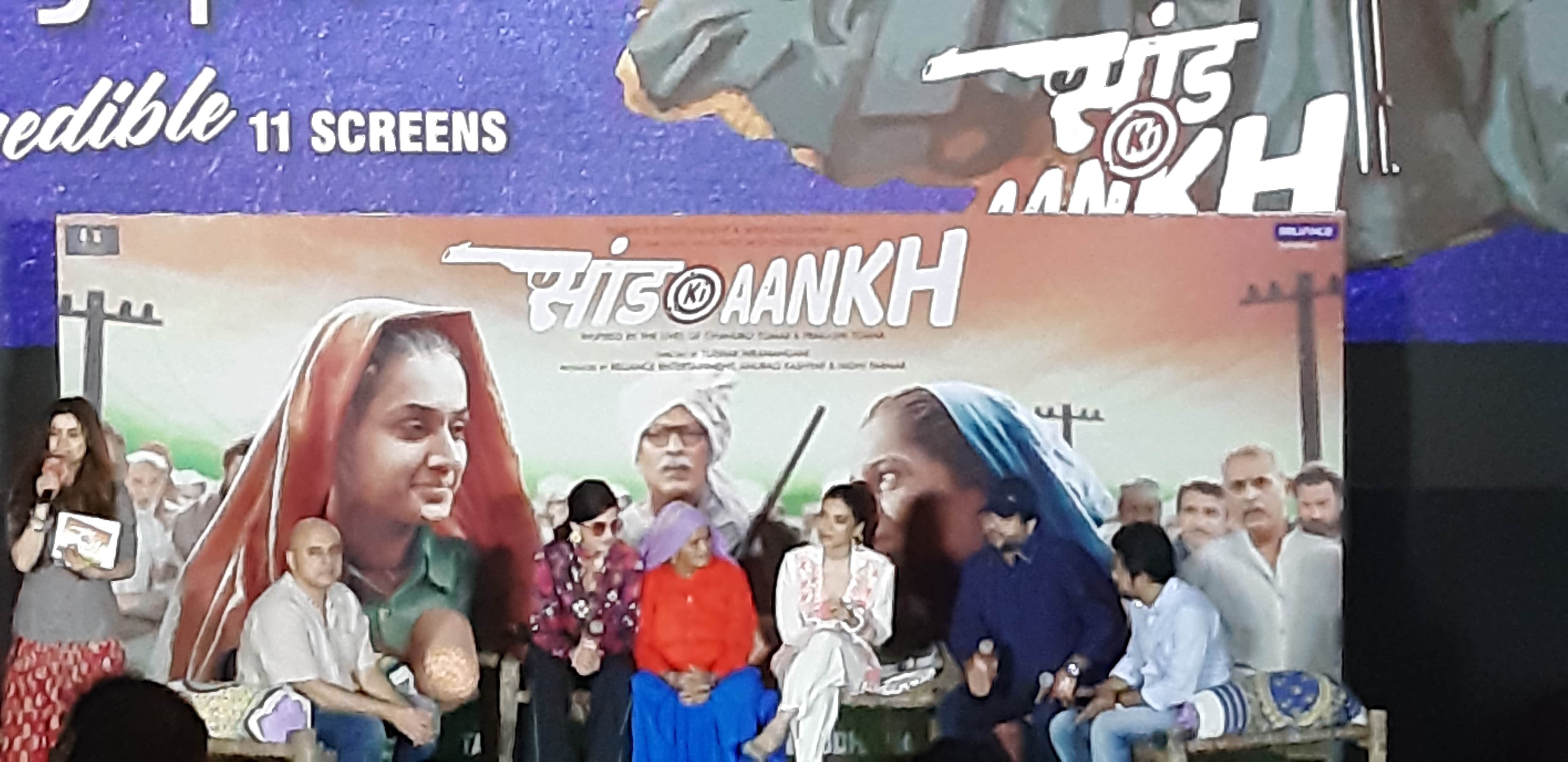 Bhumi Pednekar and Taapsee Pannu get emotional during Saand Ki Aankh Trailer launch