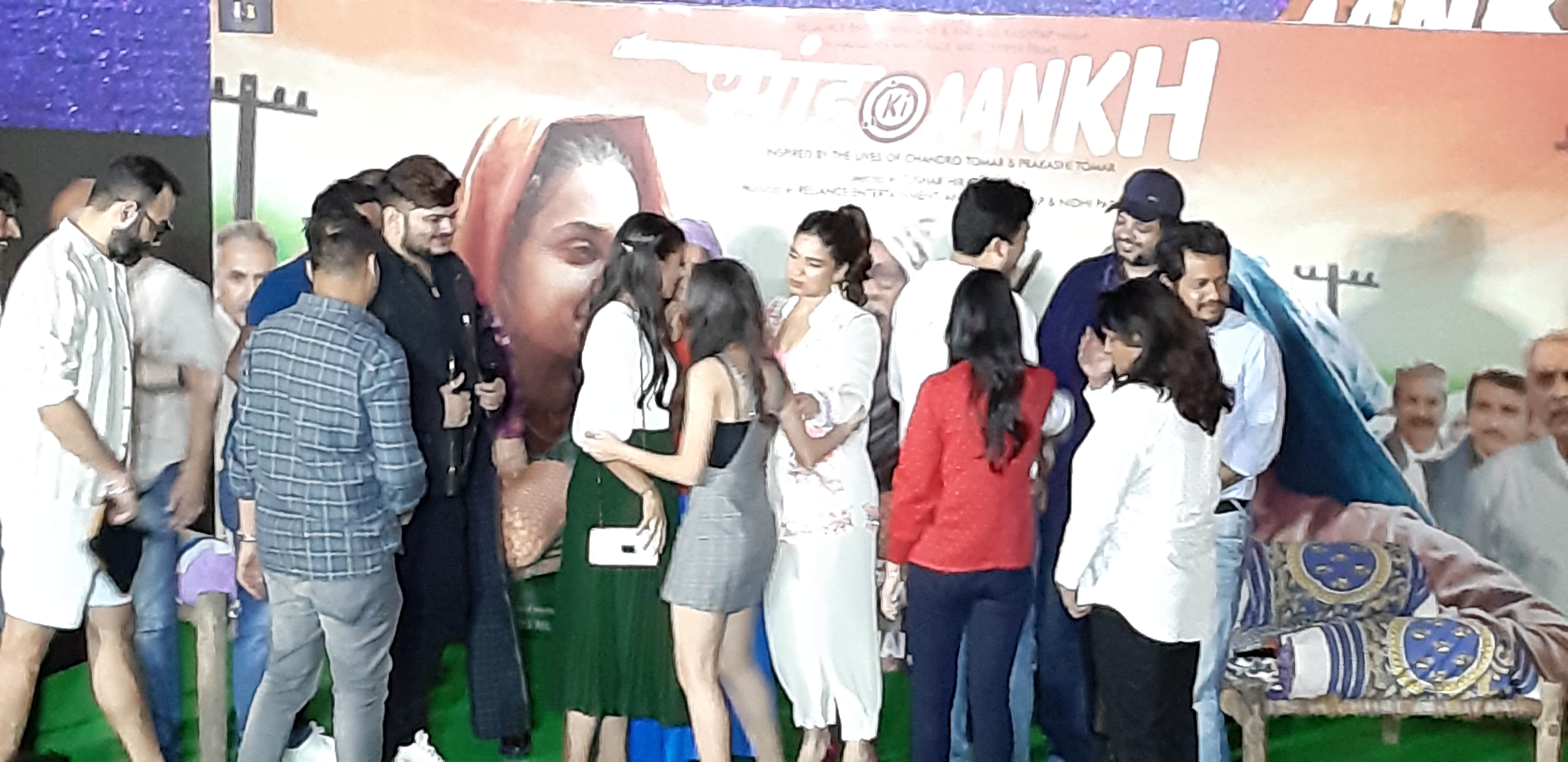 Bhumi Pednekar and Taapsee Pannu get emotional during Saand Ki Aankh Trailer launch