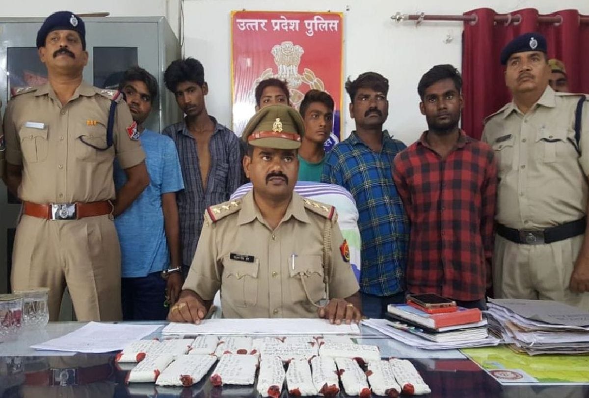 grp arrested six thieves in agra