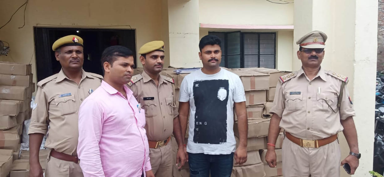 police caught 475 boxes of wine