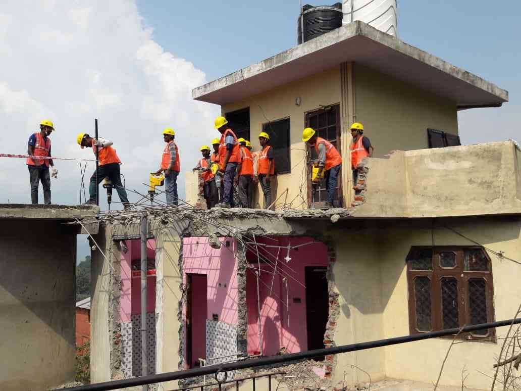 illegal construction demolition subathu