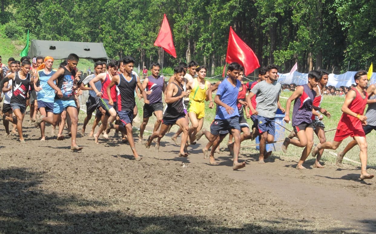 3087 youths of Bageshwar run in army recruitment