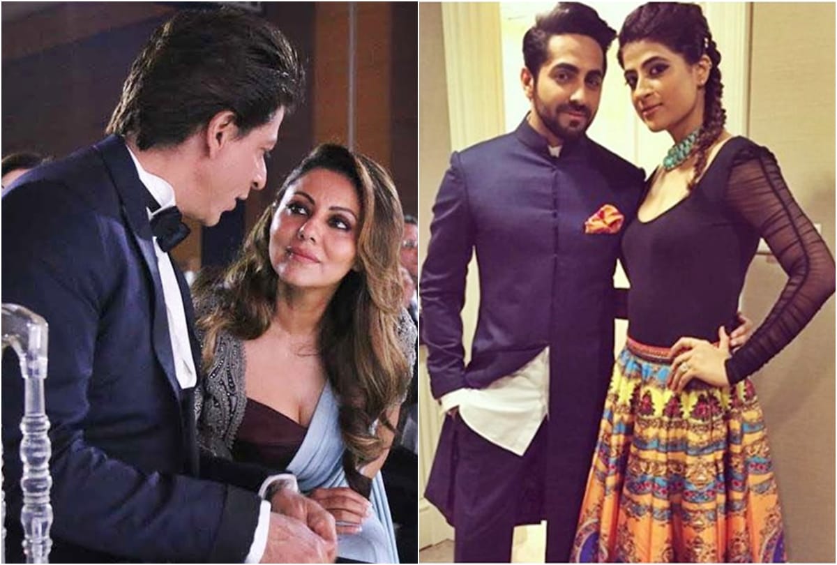 Bollywood love Marriages Shah Rukh Gauri Ayushmann Tahira Suniel Shetty Mana Shetty Bobby deol Tanya