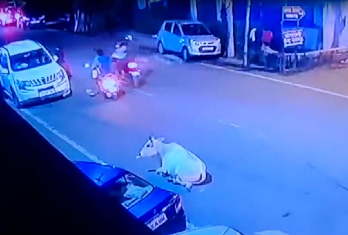 bikers shot a man, criminals captured in cctv footage