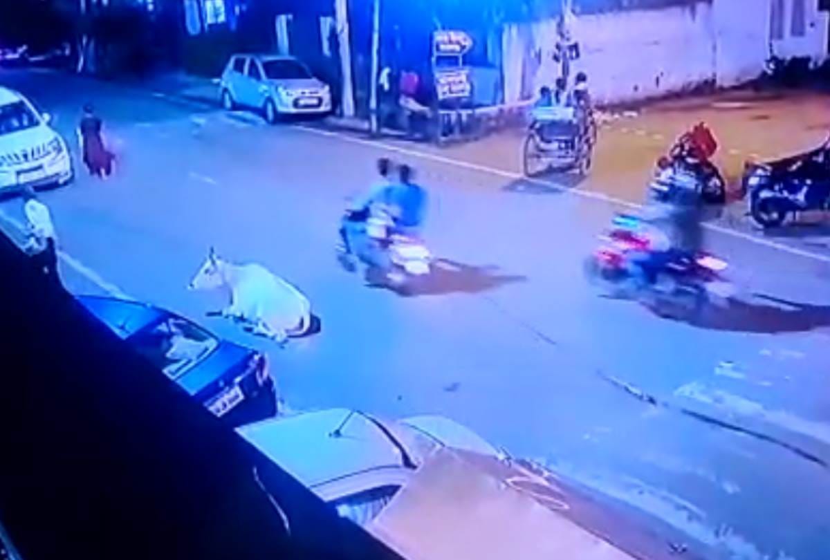 bikers shot a man, criminals captured in cctv footage