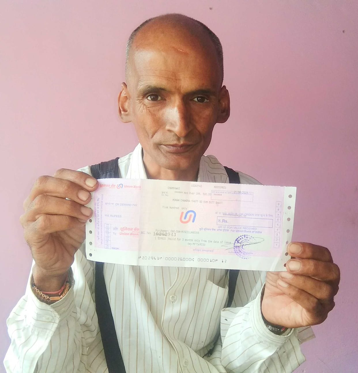 Received compensation after spending two thousand rupees five hundred
