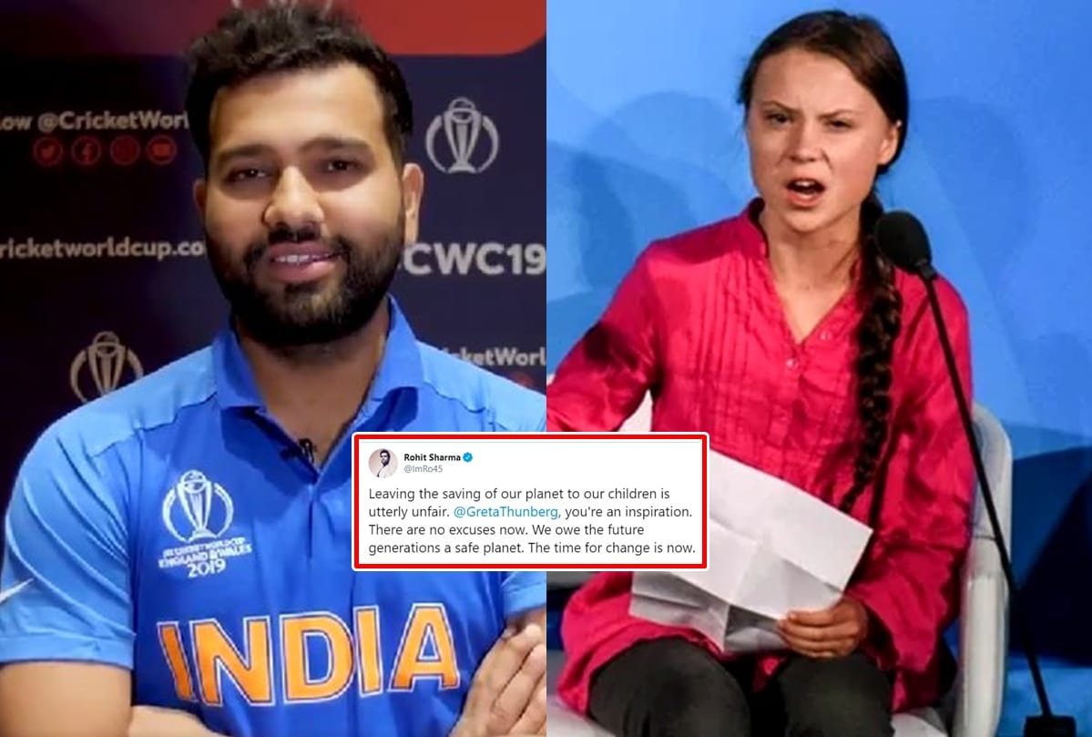 Greta Thunberg praised by Rohit Sharma, cricketer called little climate activist Inspiration for all