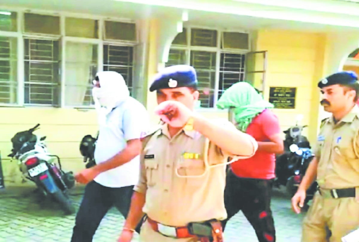 Four police personnel posted in the checkpoint  robbed the young car rider man
