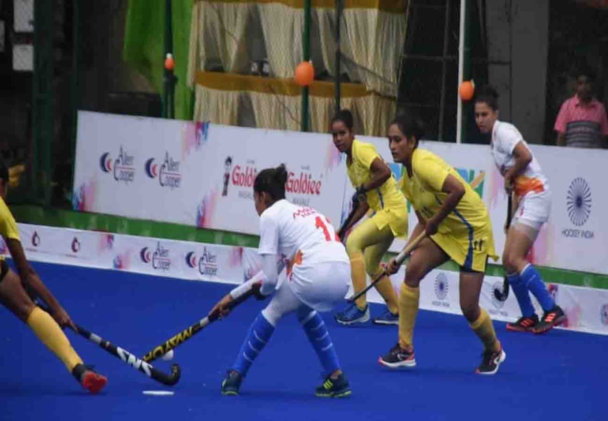 haryana women hockey team defeated up team