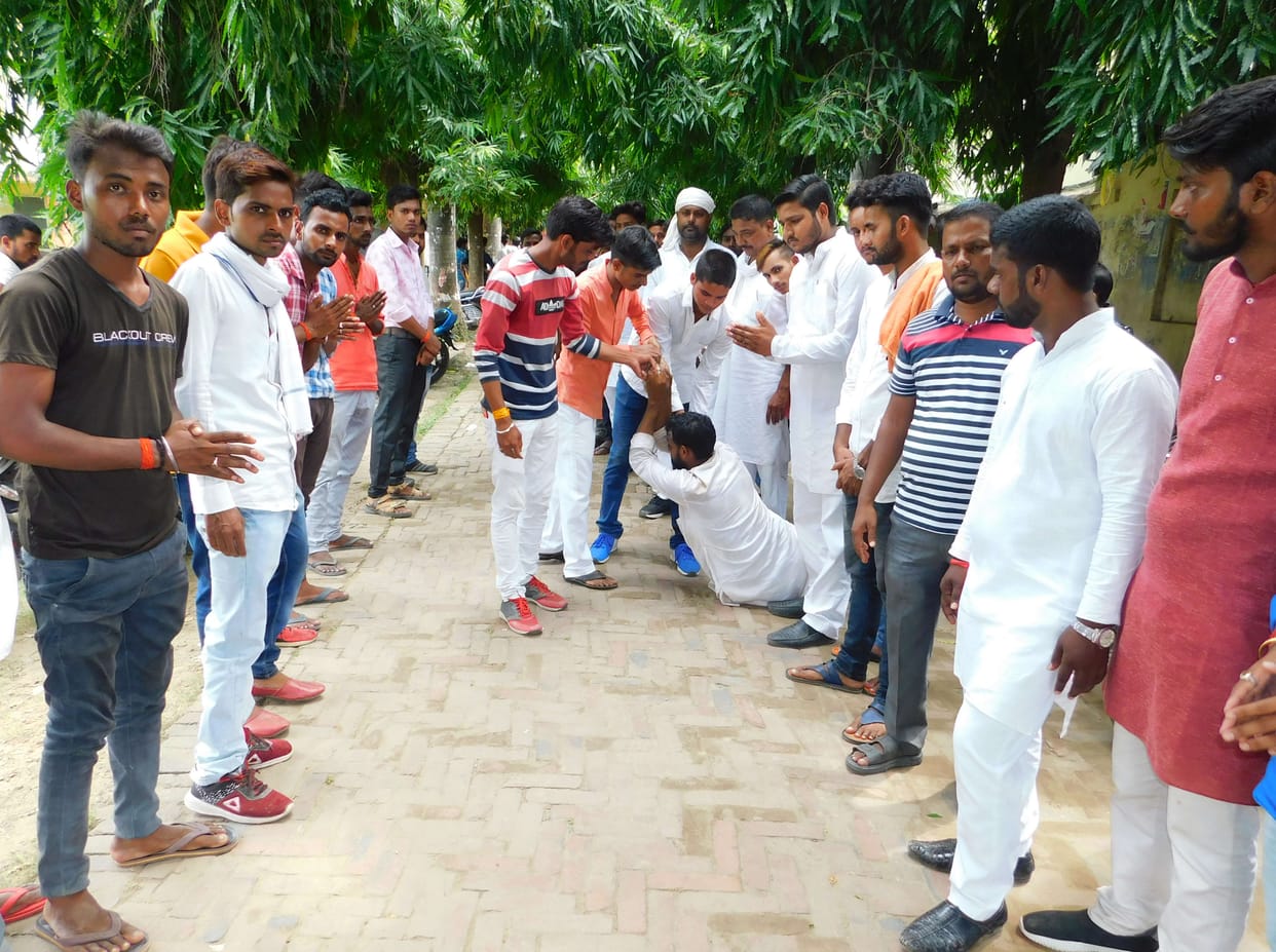 Big brothers are demanding votes on their knees