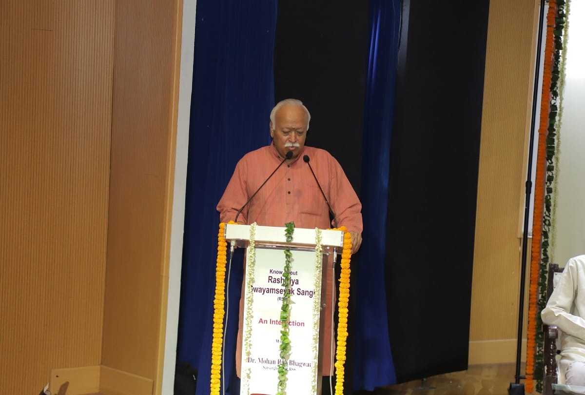RSS chief Mohan Bhagwat discussed with foreign media in Delhi