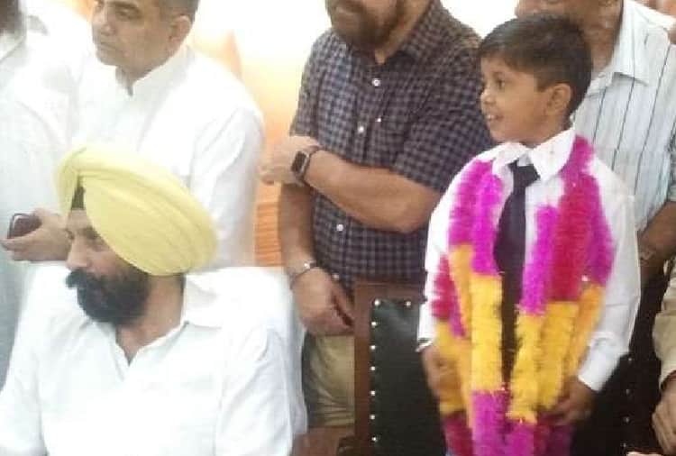 Unique Child, One Day School Principal Khushi Welcomed by MLA